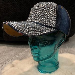Women’s LOVE4BLING Studded Denim Cap